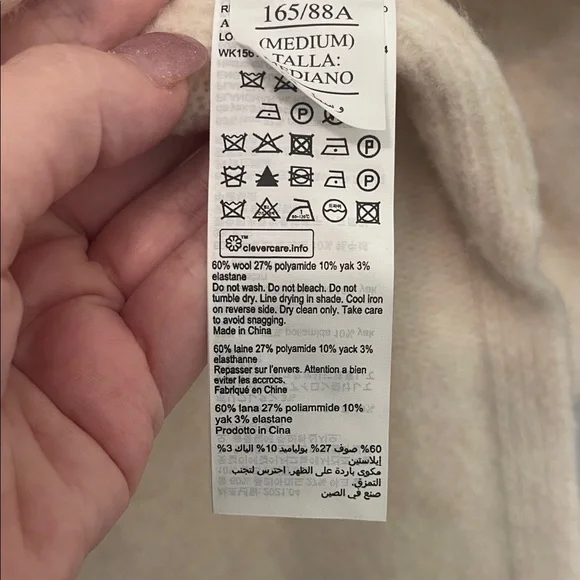 EUC! All Saints Cream Turtleneck Sweater, Size Medium - Picture 6 of 9